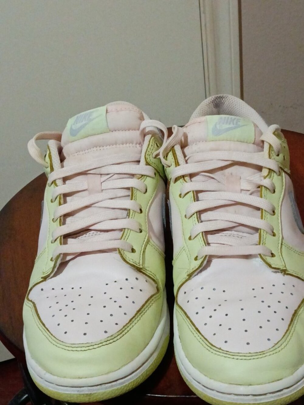 Nike Dunk Low Women's Size 9.5 Soft Pink Lime Ice White DD1503-600 Green - Picture 4 of 15